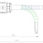 MPO Connector with Angled Boot(Flexible)